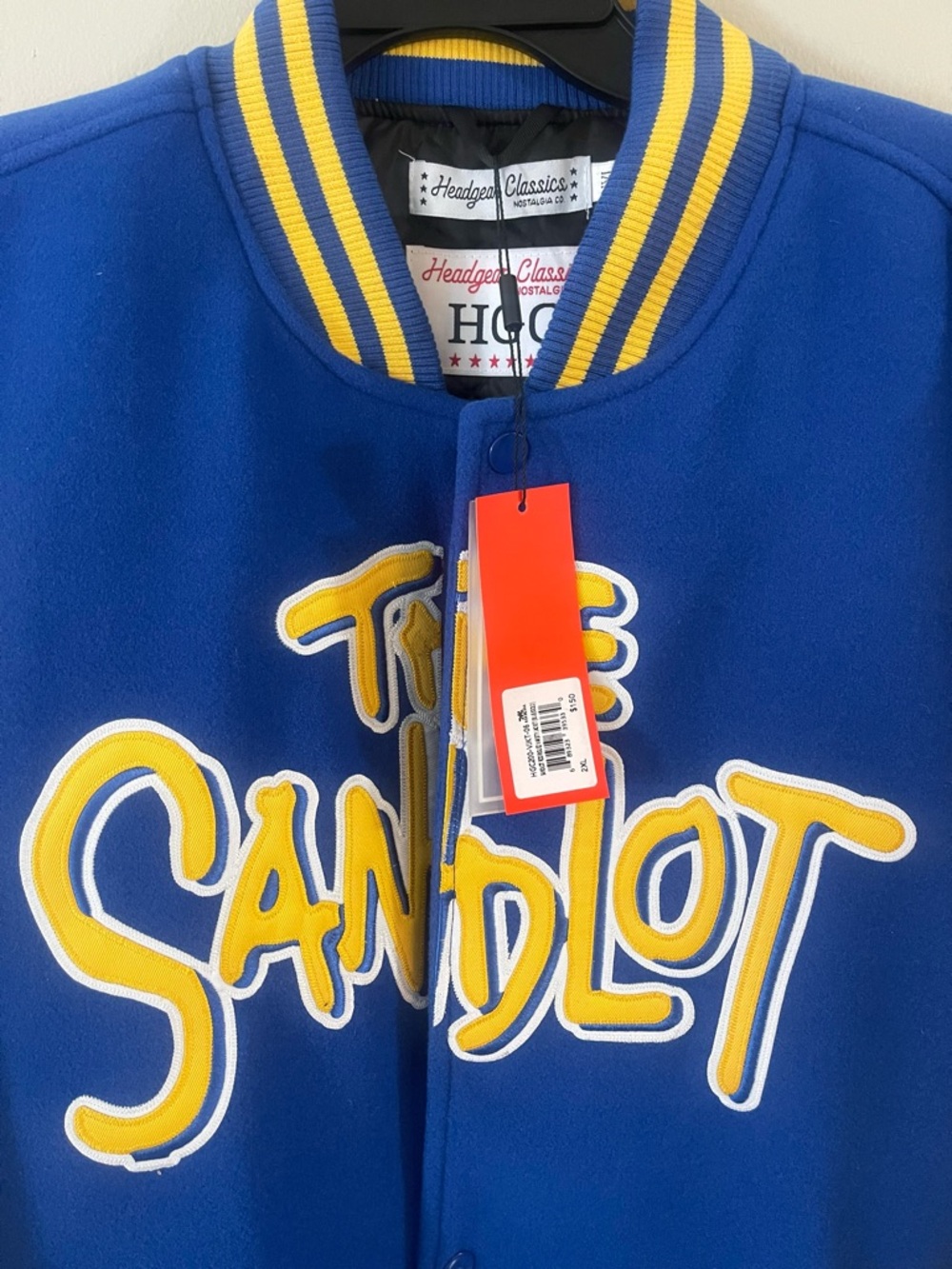 Sandlot Rodrigues Varsity Jacket - Blue & Yellow XXL - Picture 3 of 4